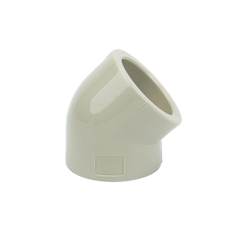 β--PPH 45-Grad-Winkel-Thermofusionsmuffenanschluss 1,6 MPa
